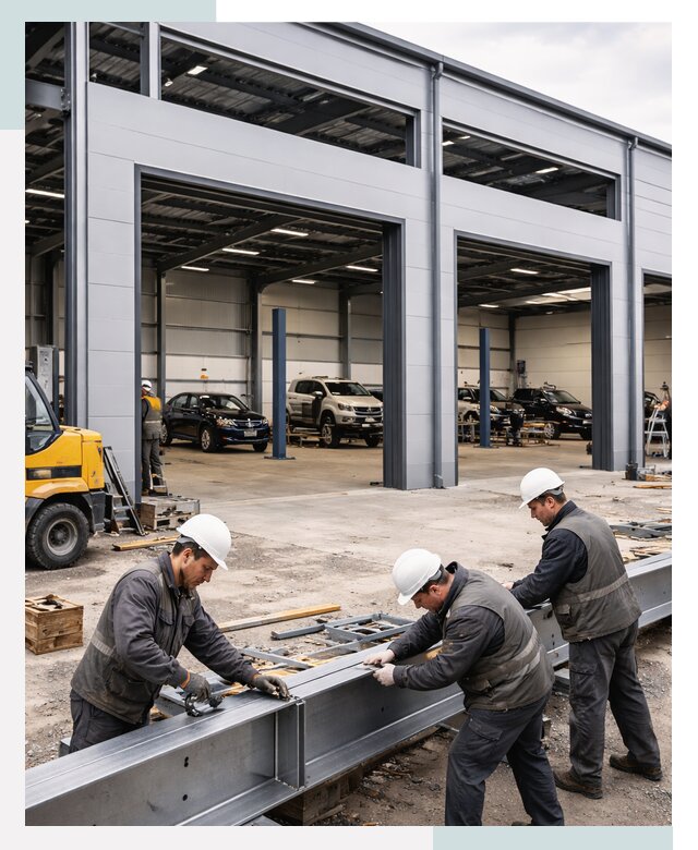 Быстровозводимые здания для автобизнеса в Протвинеот 18315 р.|СтальСтрой
